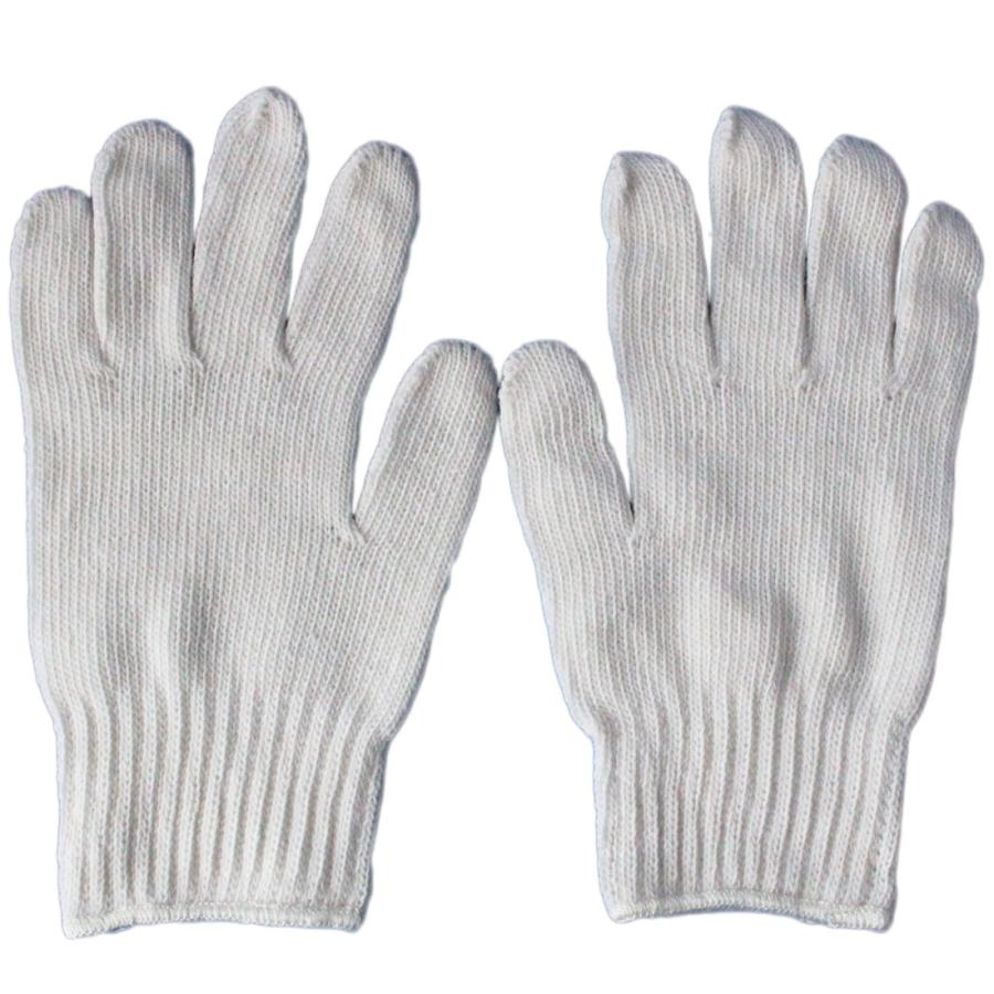 軍手 高品質な国産 白ナイロン軍手 丈夫 摩擦、水に強い 12双 日本製 411 |  | 04