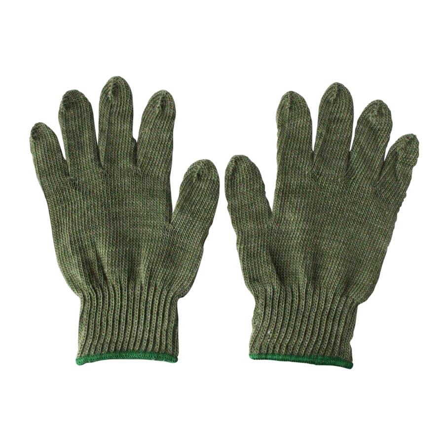軍手 女性用 高品質の国産 水産用 国防色ナイロン軍手 丈夫 摩擦、水に強い 12双 緑 カーキ 日本製 レディース 48310 |  | 04