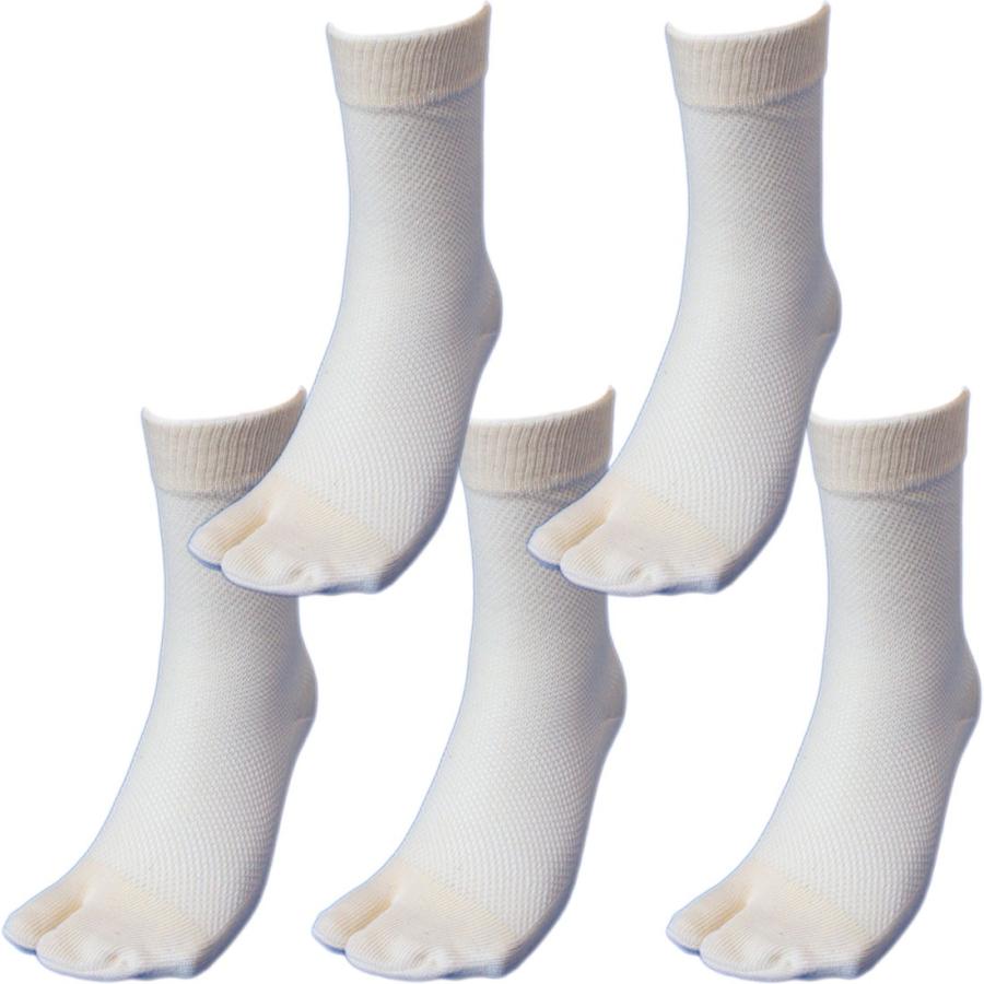 靴下 メンズ 爽やかメッシュ 足袋 国産 大きい 軍足 日本製 5足組 生成り L寸 指付 27〜29cm 国産高級綿糸のメッシュ 通気性バツグン 夏 作業 丈夫 774L |  | 06