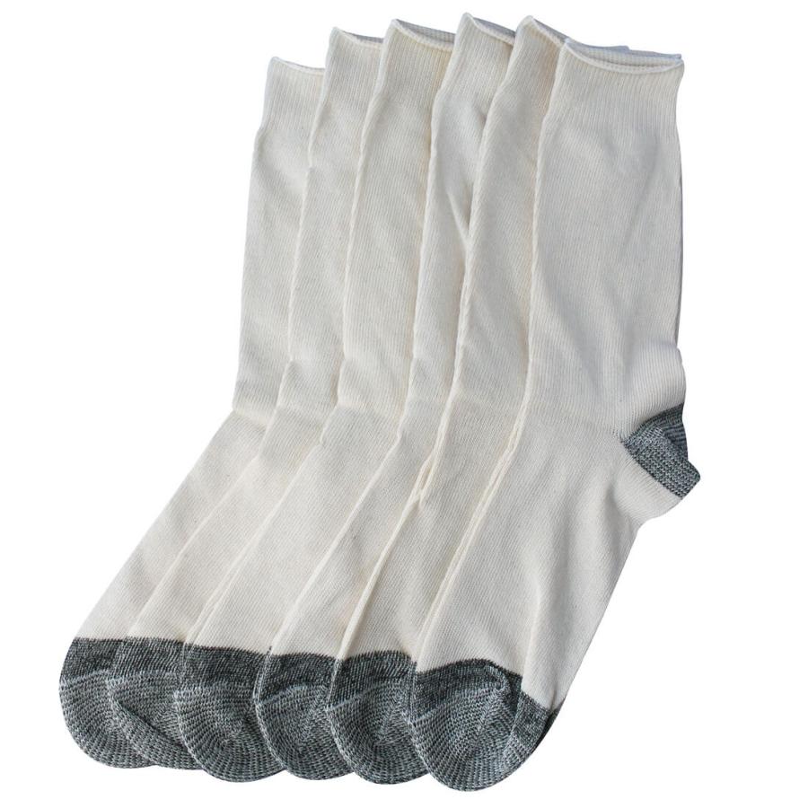 靴下 メンズ 軍足 日本製純綿軍足 6足組 先丸 爽やかな履き心地の日本製 つま先、カカトに補強糸 25〜27cm 840 |  | 05