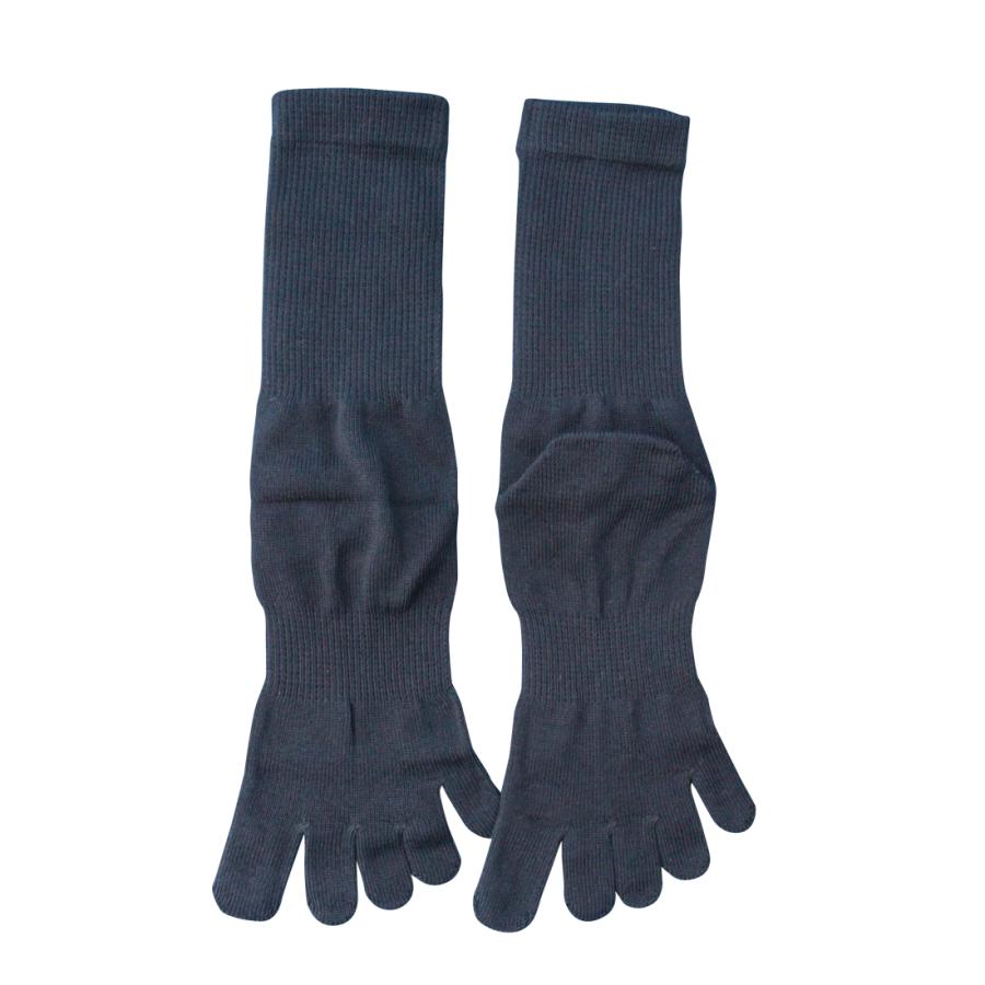 軍足 靴下 メンズ 5本指 日本製 大きいサイズ 洗濯に強い双糸編み 厚手 綿ソックス カカト有り 軍足 紺 3足組 作業 サポータ付 27〜29cm 安全靴 XL 979 |  | 06