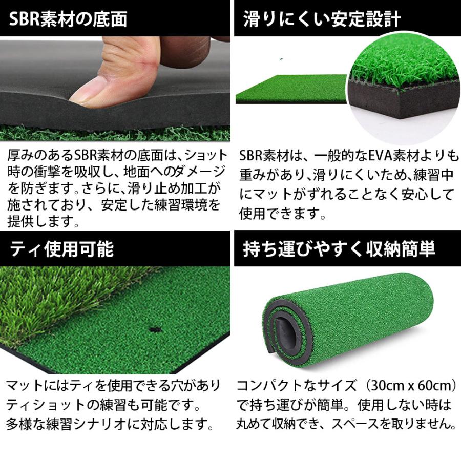 ゴルフマット ゴルフ練習用マット 2WAY ゴルフ スイング アプローチ