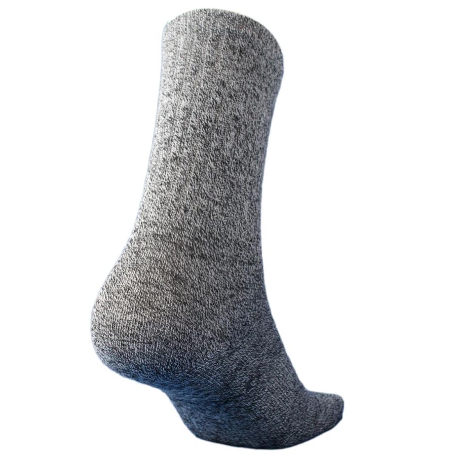 靴下 メンズ 軍足 踏ん張りがきく滑り止め付 のびのび 先丸靴下 杢