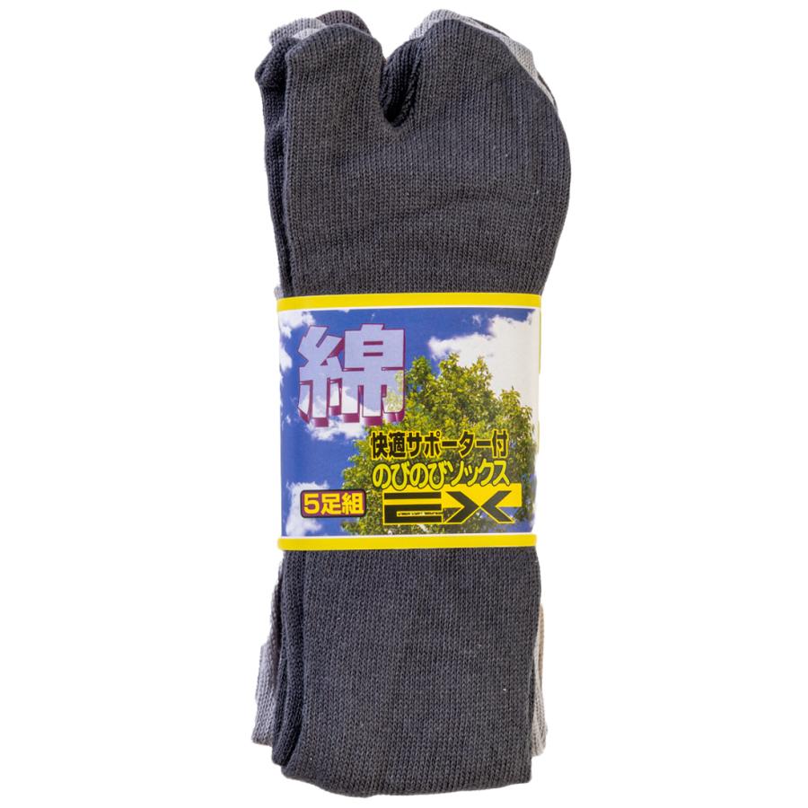 靴下 メンズ 指付 5色セット 軍足 綿EX のびのびタイプの綿素材で履き心地快適 厚手 サポータ付でずれにくい 24.5〜27cm 足袋 作業 丈夫 C717 |  | 01