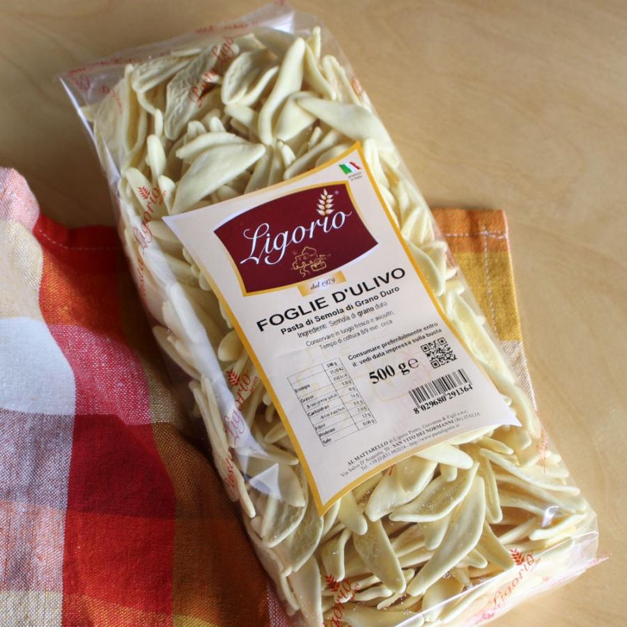 パスタ 乾麺 イタリア ショートパスタ Ligorio リゴリオ フォッリエ ドゥリーヴォ イタリアパスタ専門店のプレミアムパスタ500g 約10人前｜aluckfood｜08