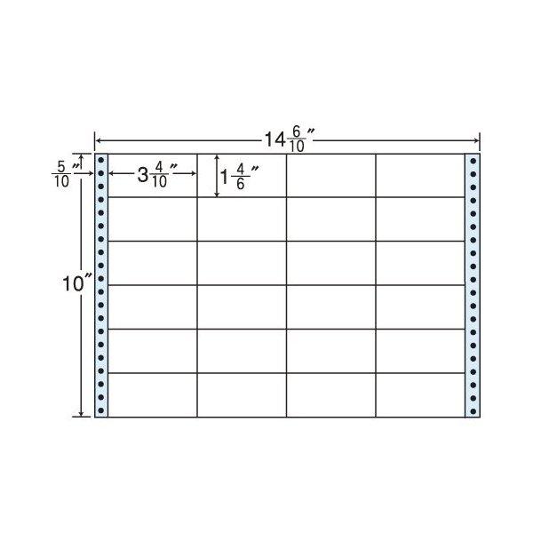 『代引不可』 M14N タックシール (連続ラベル) レギュラータイプ 500折 『返品不可』『送料無料（一部地域除く）』