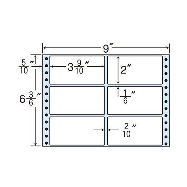 代引不可』 M9Y タックシール (連続ラベル) レギュラータイプ 500折×2