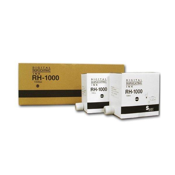 『代引不可』 軽印刷機対応インク RH1000 黒 5本セット 汎用品『返品不可』 『送料無料（一部地域除く）』