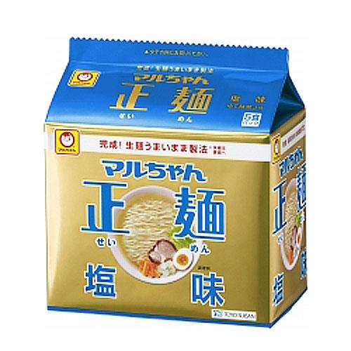 マルちゃん正麺 塩味 105g×5食 インスタント ラーメン 袋麺 カップ麺｜alude｜02