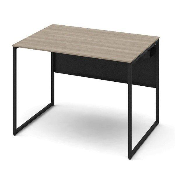 『代引不可』 オカムラ 平机 ソリスト スタンダードタイプ ブラック脚 W1000×D700×H720mm プライズウッドミディアム 3K20LF MDY8