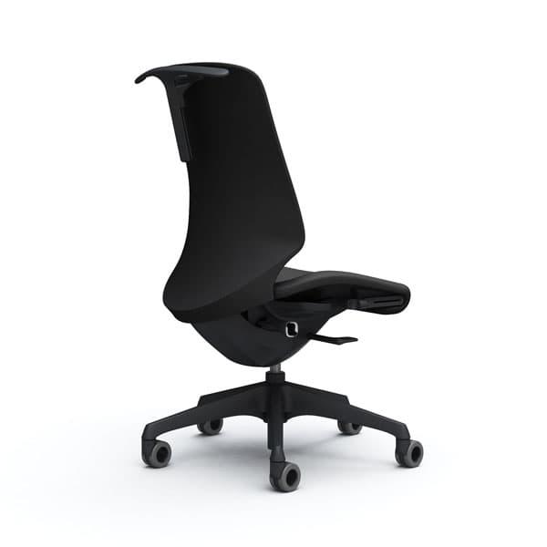 『代引不可』『受注生産品』 オカムラ スフィア ハイ ブラックボディ 肘なし 座調節有 ハンガー付 ウレタンキャスター リネット CT1BFA_2