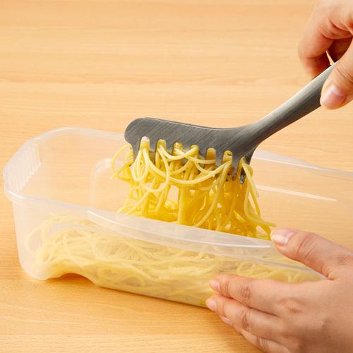 イノマタ化学 レンジ調理器 レンジで簡単 パスタ用 1714 パスタ スパゲッティ レンジ 保存 容器 パスタケース レンジ調理器具 電子レンジ|alude|08