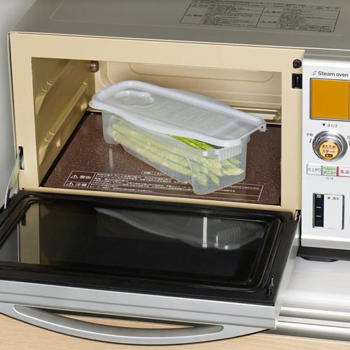 イノマタ化学 レンジ調理器 レンジで簡単 パスタ用 1714 パスタ スパゲッティ レンジ 保存 容器 パスタケース レンジ調理器具 電子レンジ|alude|10