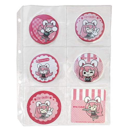 マイコレ 缶バッチ収納リフィル75ｍｍ 135枚まとめ売り 和泉化成 マイコレ 缶バッチ収納リフィル 75mm用 XV-107C