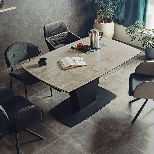 東馬（Tohma） 『代引不可』 ダイニングテーブル UP シウバ 伸長式