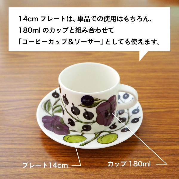 ARABIA（アラビア） 『並行輸入品』 パープル パラティッシ ソーサー