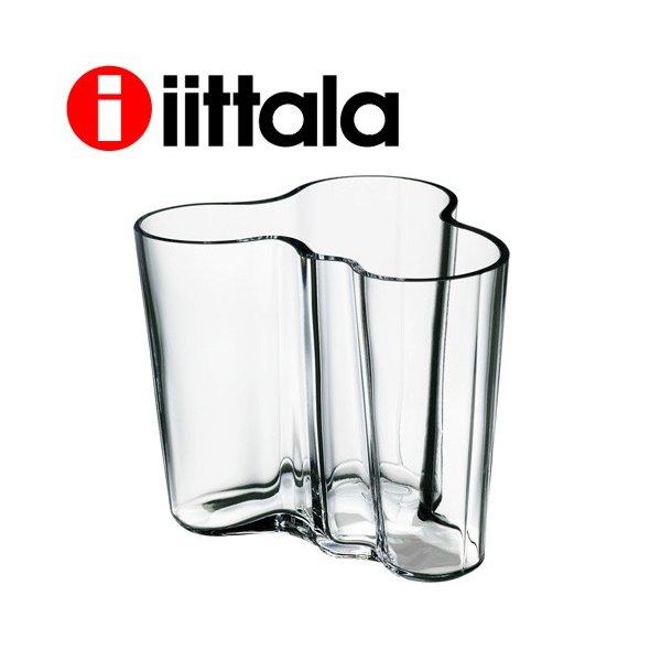 世界の人気ブランド iittala イッタラ Alvar 名作 Aalto アルヴァアアルト 95mm 花瓶 ベース クリア