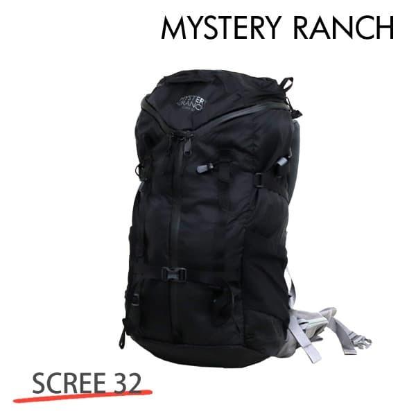 MYSTERY RANCH ミステリーランチ SCREE 32 MEN'S スクリー メンズ S/M 32L BLACK ブラック バックパック 『送料無料（一部地域除く）』｜alude