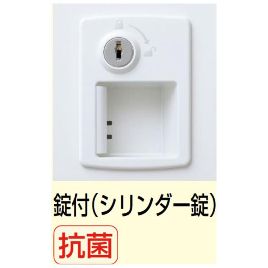 『代引不可』靴箱 シューズロッカー 下駄箱 鍵付 業務用 完成品 扉付 ホワイト 30足 SLBW-30-S2 (シリンダー錠)30人用 生興『送料無料（一部地域除く）』_3