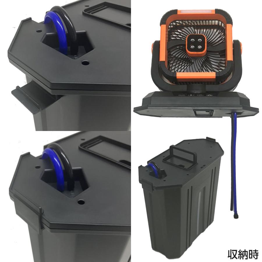 ミストファン 屋外用 扇風機 現場 アウトドア キャンプ 業務用