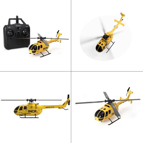 ラジコン ヘリ 1/48スケール本格デザイン 100g未満 免許不要 初心者 子供向け ジーフォース Bo105 INCR RTFセット ヘリコプター_4
