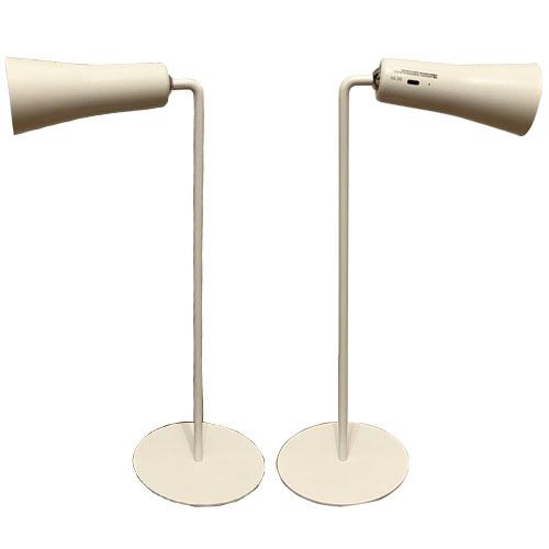 多機能LEDテーブルライト ホワイト コードレス USB 充電式 クリップ