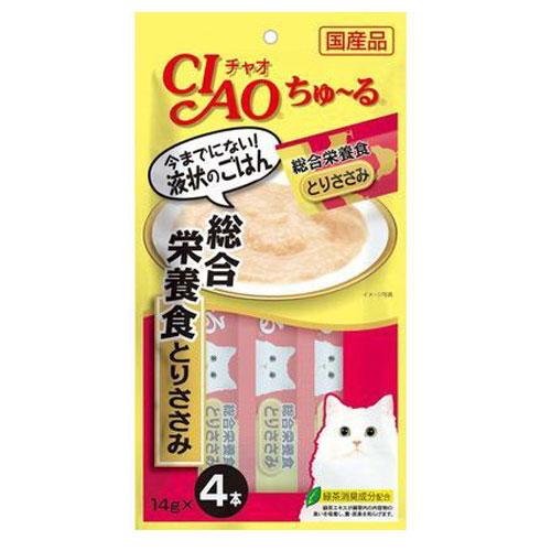 いなば CIAO ちゅ〜る 総合栄養食 とりささみ 4本入×48個 SC-148 国産 猫用 猫用ご飯 愛猫 ちゅーる チャオちゅーる