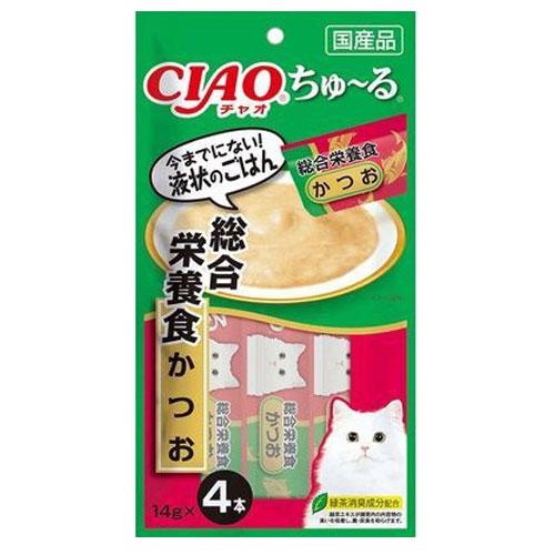 『ポイント10倍』 いなば CIAO ちゅ〜る 総合栄養食 かつお 4本入×48個 SC-158 国産 猫用 猫用ご飯 愛猫 ちゅーる チャオちゅーる_1