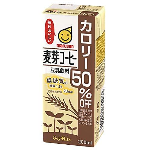 マルサンアイ 豆乳飲料麦芽コーヒーカロリー50％オフ 200ml×48本｜alude｜02