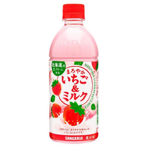 サンガリア（SANGARIA） まろやかいちご＆ミルク 500ml 24本 ソフト