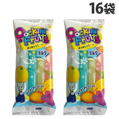 ポッキンアイス ミルク 8本入 16袋 マルゴ食品 ポッキンフルーツ