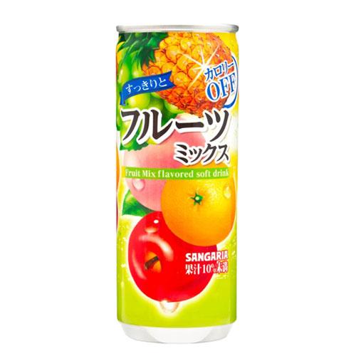 ミックスジュース すっきりとフルーツミックス 240g 30缶 サンガリア