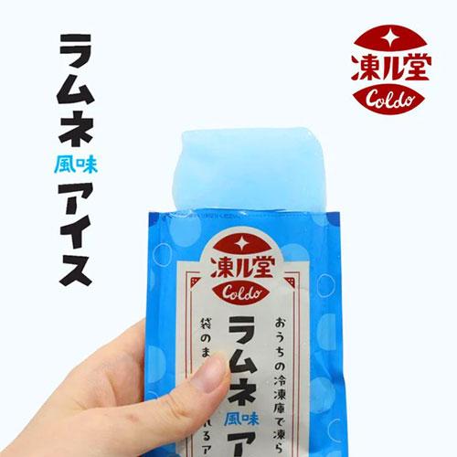 友桝飲料 凍ル堂 ラムネアイス 80g 12個 パウチタイプ : ドラッグ