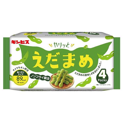 カリッとえだまめ 4P 3袋 枝豆 お菓子 ギンビス : ドラッグスーパー