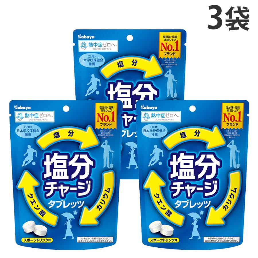 カバヤ食品 塩分チャージタブレッツ 90g 3袋 Sh9694 ドラッグスーパー Alude 通販 Yahoo ショッピング