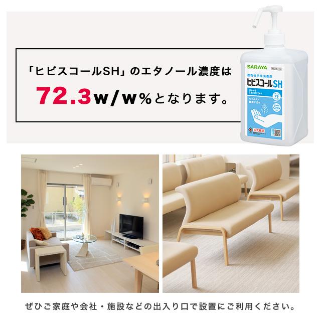 SARAYA（サラヤ） ヒビスコールSH 1L 10個 噴射ポンプ付 : ドラッグ