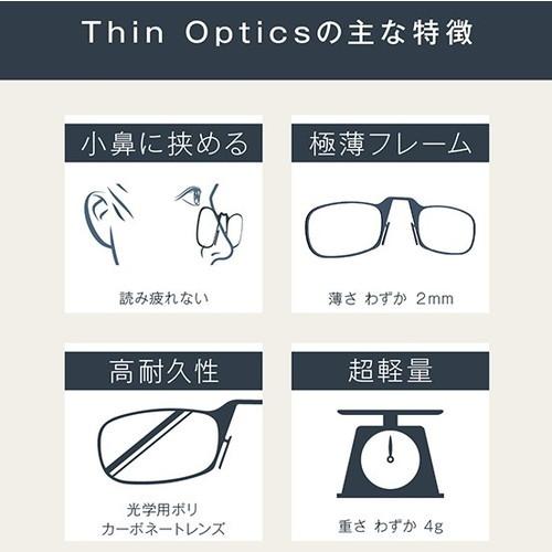 LIBERTA（リベルタ） Thin Optics 拡大鏡 POD BK 眼鏡型ルーペ ルーペ