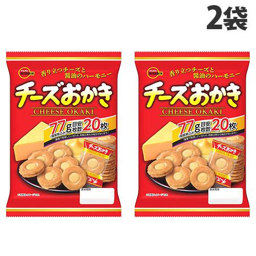 チーズおかき ブルボン 77g 2袋 : ドラッグスーパー alude - 通販