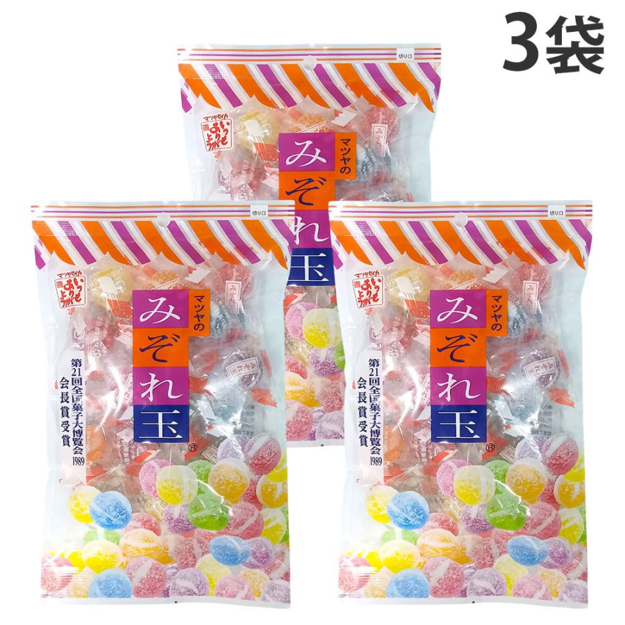 松屋製菓 みぞれ玉 160g×3袋 お菓子 飴 キャンディ フルーツ飴