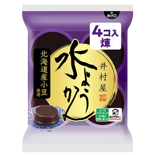 井村屋 袋入 水ようかん 煉 4個入 3袋 羊羹 水羊羹 : ドラッグスーパー