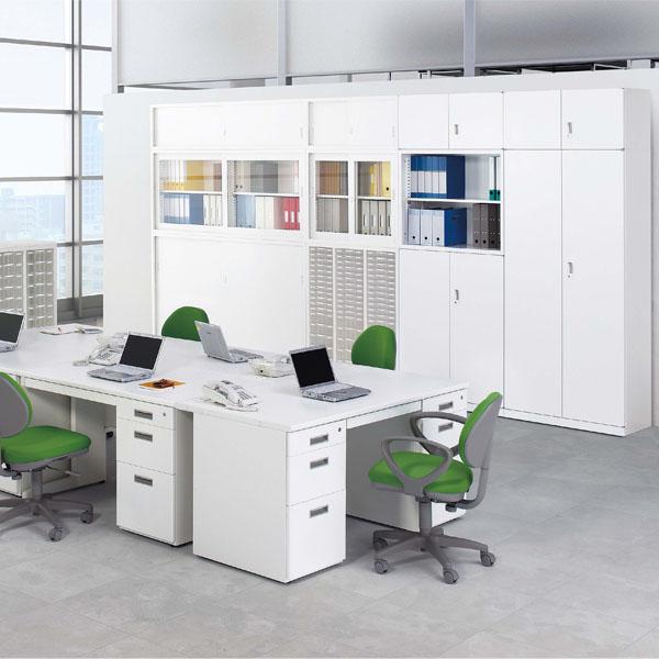 『代引不可』 生興 ニュースタンダード書庫 A4対応書庫  ANWシリーズ(ホワイト) W880×D400×H1120 ANW-N34P36 『送料無料（一部地域除く）』の画像