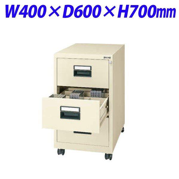 『代引不可』 ライオン事務器 メディアキャビネット W400×D600×H700mm アイボリー CD-C30 777-94 『送料無料（一部地域除く）』