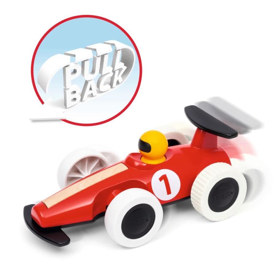 超レア　レトロ　ブリオ　BRIO ソフトトイ　ぬいぐるみ　車　ヨーロッパ限定 BRIO（ブリオ） 車 おもちゃ 大型プルバック レーシングカー 1歳半
