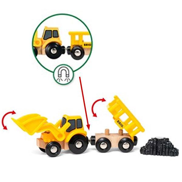 BRIO（ブリオ） レール 工事車両セット 3歳 誕生日プレゼント 子供