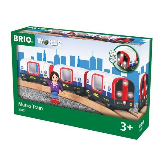 BRIO（ブリオ） レール ライト＆サウンド付メトロ列車 3歳 誕生日