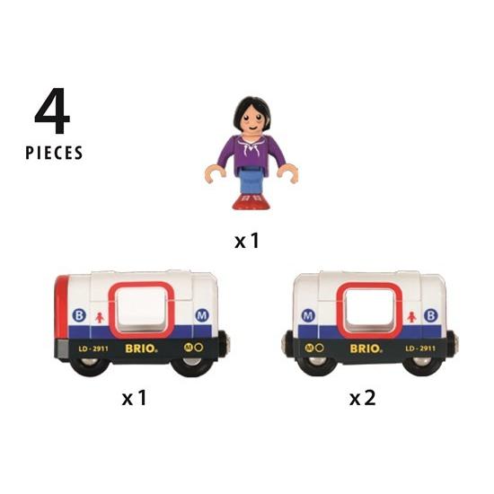 BRIO（ブリオ） レール ライト＆サウンド付メトロ列車 3歳 誕生日