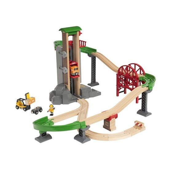 ブリオ レール  ウェアハウスレールセット 3歳   誕生日プレゼント 子供 BRIO 木製レール  おもちゃ 子供 男の子 女の子 3歳_11