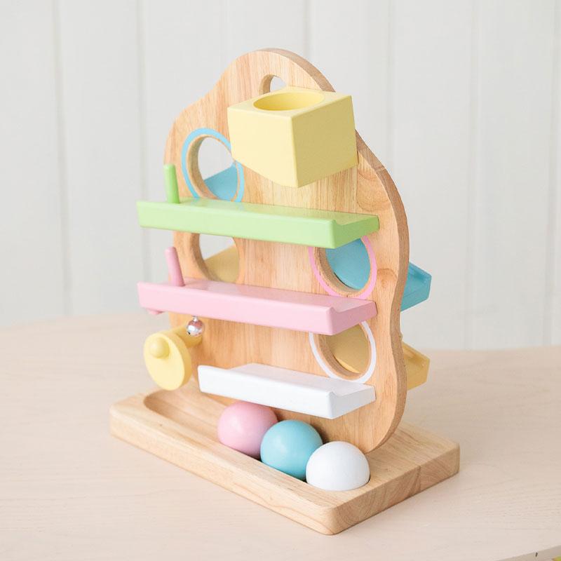 【新品未使用】Edute トリースロープ（シャーベットカラー） エデュテ 木製 エデュテ（Edute） 知育玩具 木のおもちゃ TREEスロープ