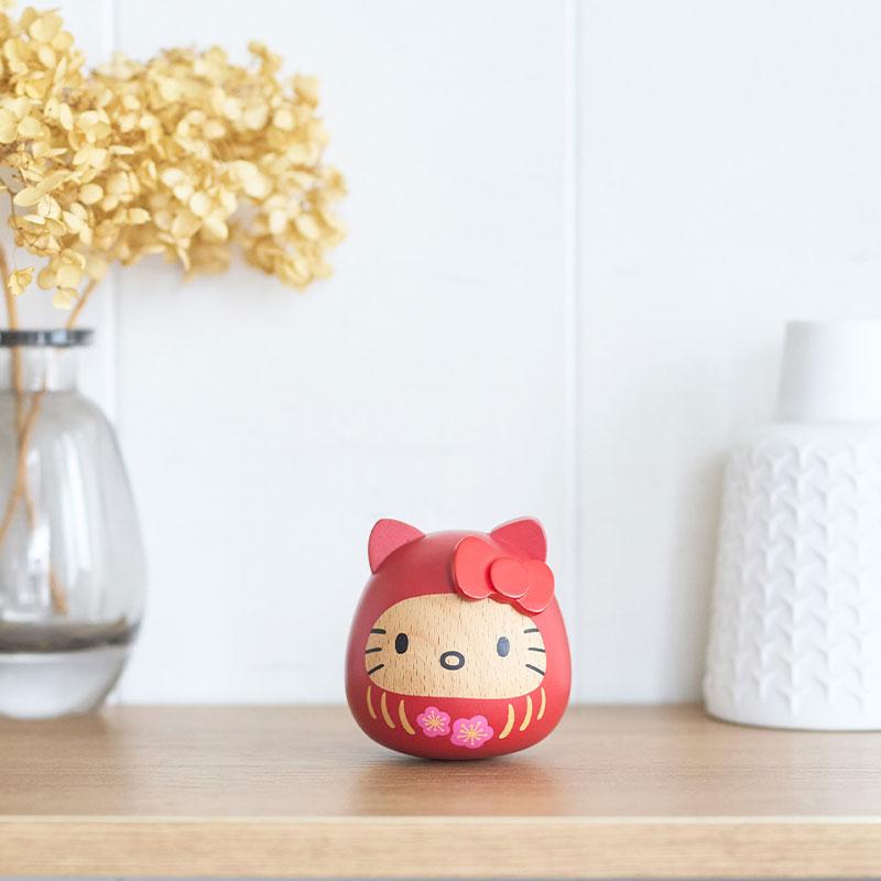 サンリオ 木製だるま キティ マイメロディ クロミ インテリア かわいい