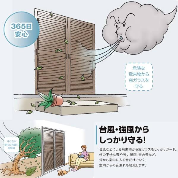 取替雨戸パネル アルミ枠用 標準タイプ W550〜990×H369〜1350mm パネル厚27mm 1枚 リクシル トステム 一般雨戸 取り替え 交換 リフォーム雨戸 DIY_7